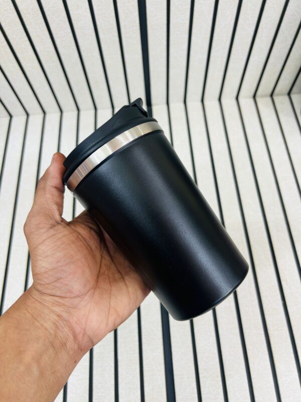 Personalised Stainless Steel Vacuum Coffee Mug with Temperature Display | 380 Ml Office Coffee Mug | Customised Travel Coffee Mug Leakproof with Name - Image 2