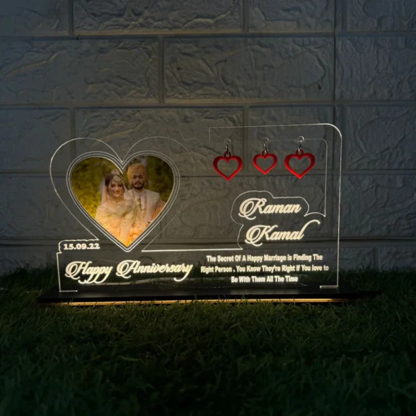 Acrylic 3D Table Lamp For Anniversary & Birthday - Image 2