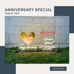 Acrylic 3D Table Lamp For Anniversary & Birthday