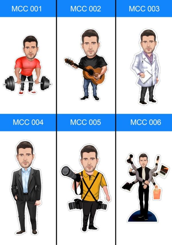 Customized Solo Caricature Table Top - Image 4