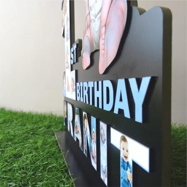 BONDING GIFTS Baby Photo Standy 1st to 9th Birthday 14 Inch Personalized Gift MDF Cutout Photo Customized Gift with Your Photos | Unique Gift for Anyone - Image 5