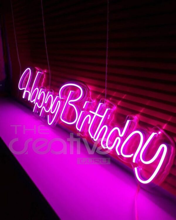 Happy Birthday Neon Sign - Image 4