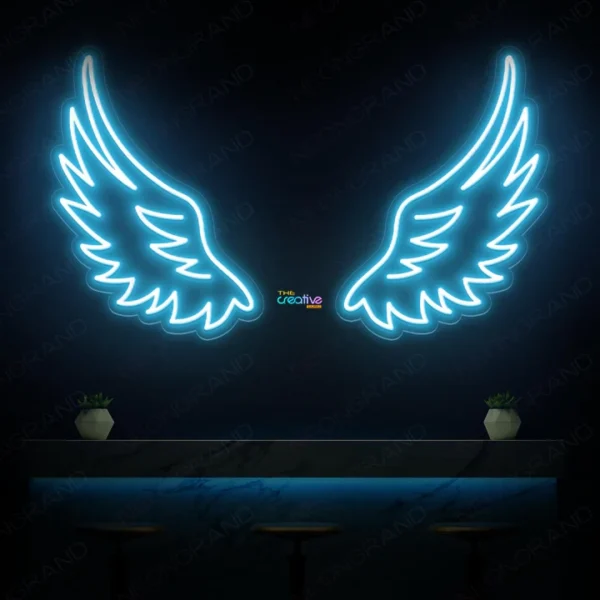 Angel Wings LED Neon Sign Art - Image 2