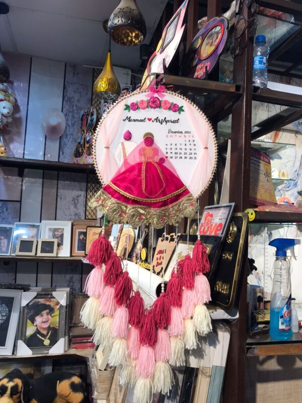 Customized Wedding Embroidery Hoop for Couples (8 Inches) - Image 2