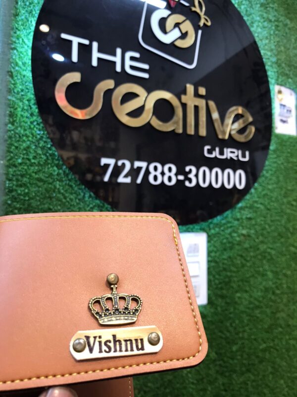 Unique Gift Items Personalised Gift Leather Wallet for Men | Leather Wallet for Men and Boys | Customized Wallet with Name - Image 4