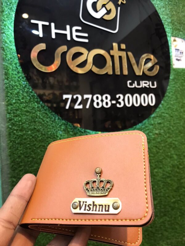 Unique Gift Items Personalised Gift Leather Wallet for Men | Leather Wallet for Men and Boys | Customized Wallet with Name - Image 2