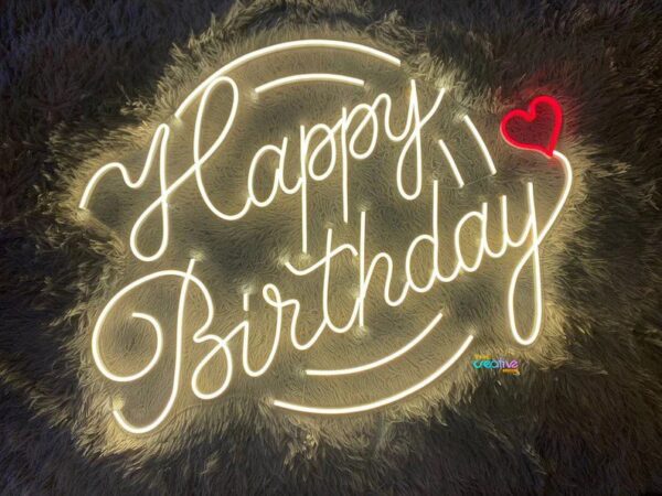 Happy Birthday Neon Sign - Image 6