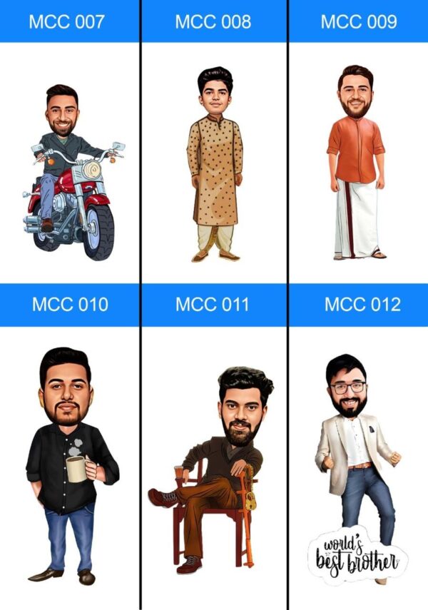 Customized Solo Caricature Table Top - Image 3