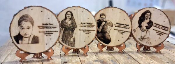 Natural Wooden Engraved Frame - Image 5
