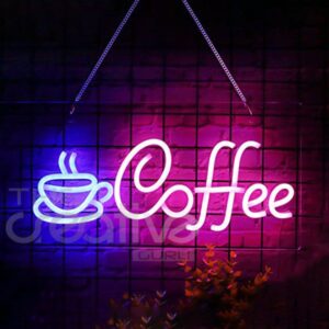 Coffee Neon Sign Coffee LED Sign for Coffee Station, Restaurants, Farmhouse, Kitchen Decoration