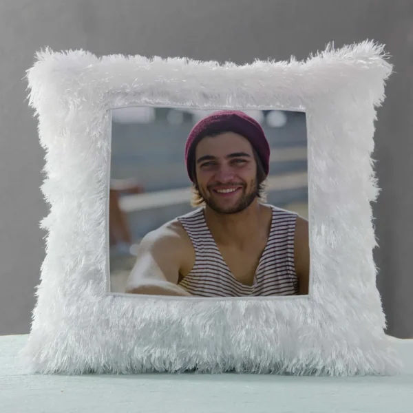Personalized Cushion Pillow for All Occasions and Gifting, 16 x 16 inch, White, 1 Pieces - Image 5