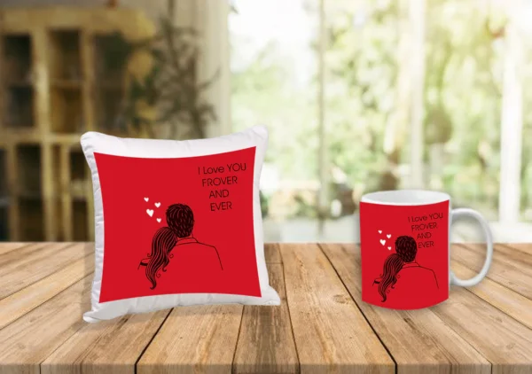 Valentine's Special Cushion & Mug Love Combo - Image 2