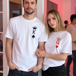 Customized Couple Image T-Shirt